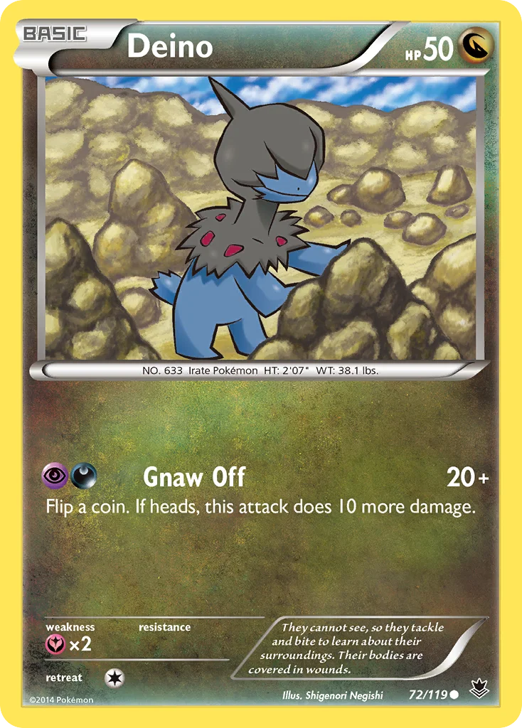 Deino Pokemon card