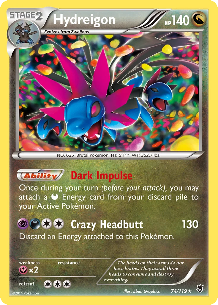 Hydreigon Pokemon card