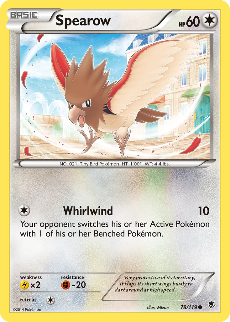 Spearow Pokemon card