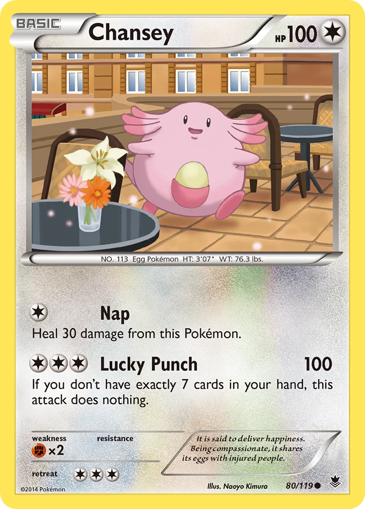 Chansey Pokemon card