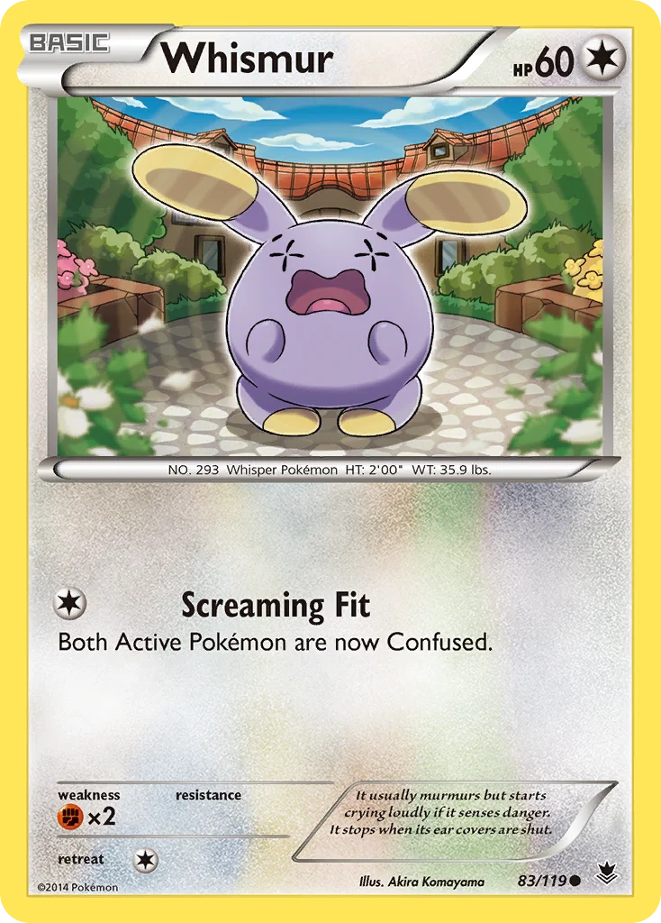 Whismur Pokemon card