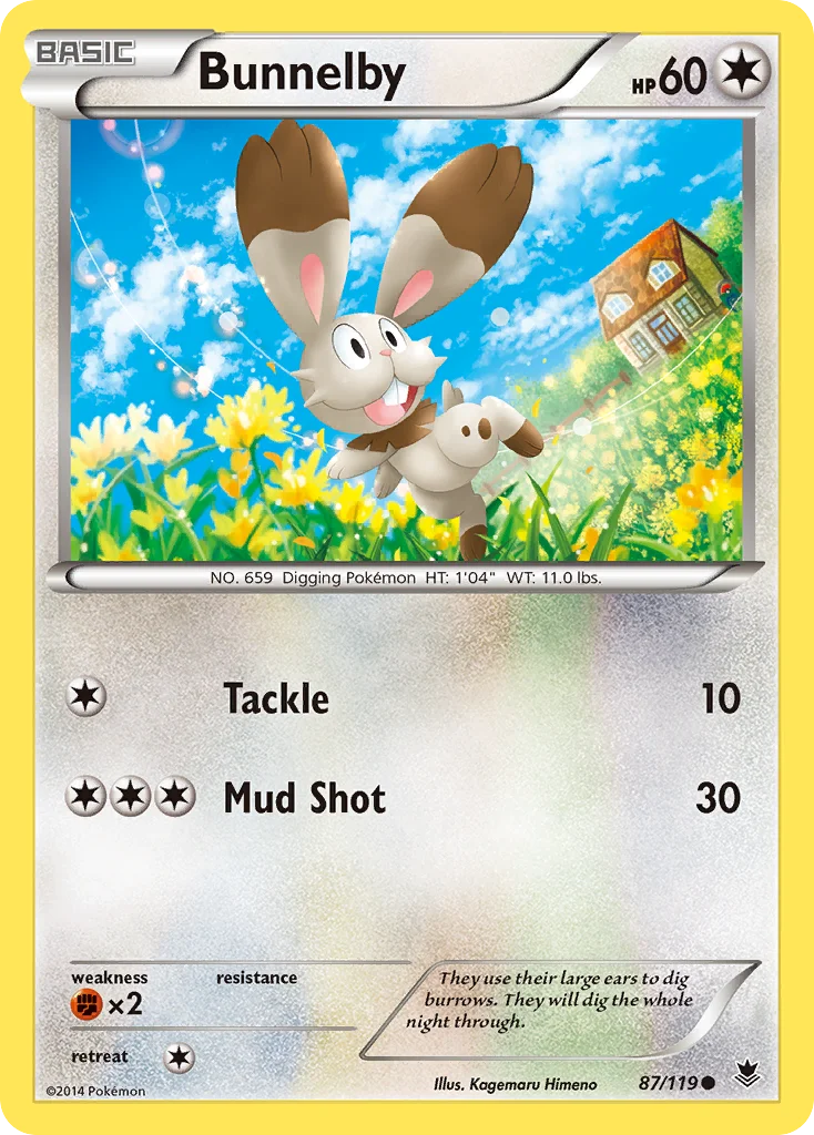Bunnelby Pokemon card
