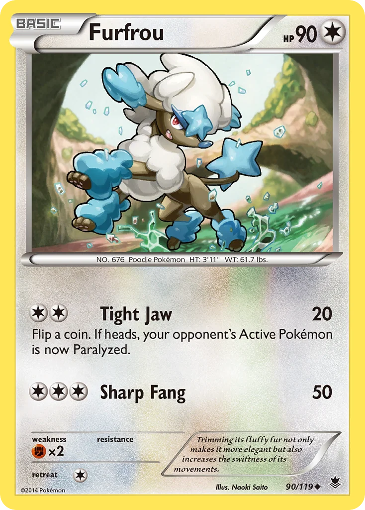 Furfrou Pokemon card
