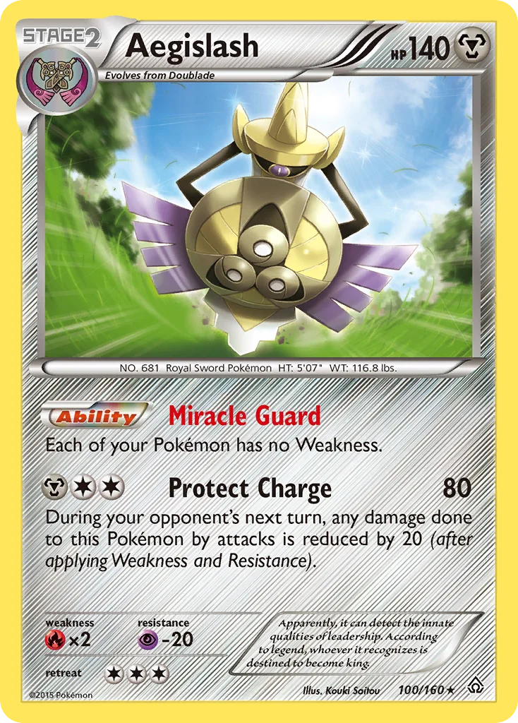 Aegislash Pokemon card