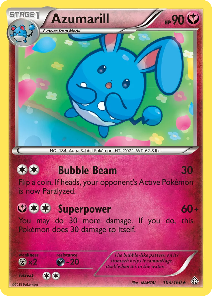 Azumarill Pokemon card