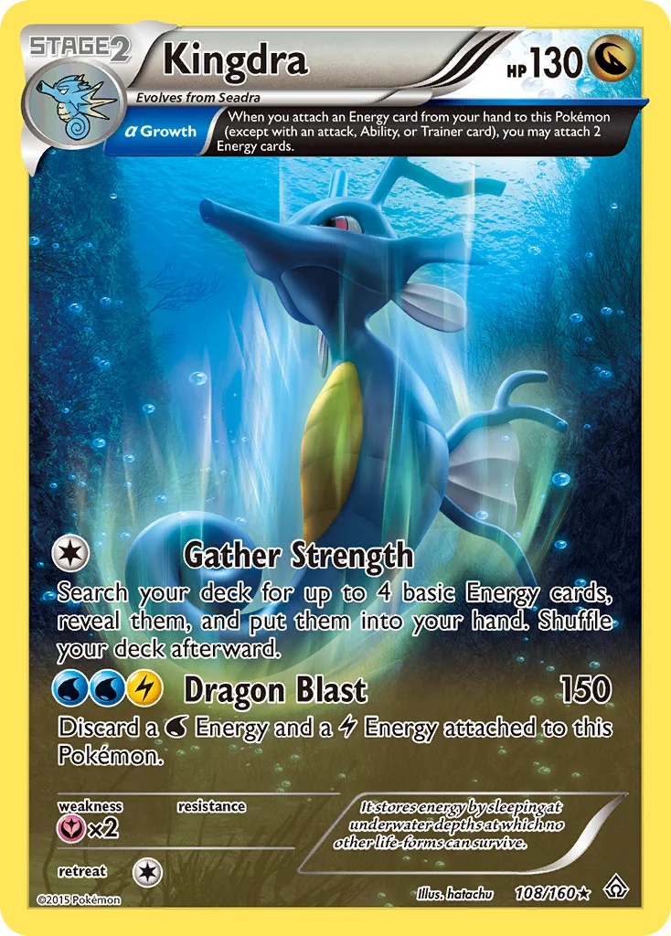Kingdra Pokemon card