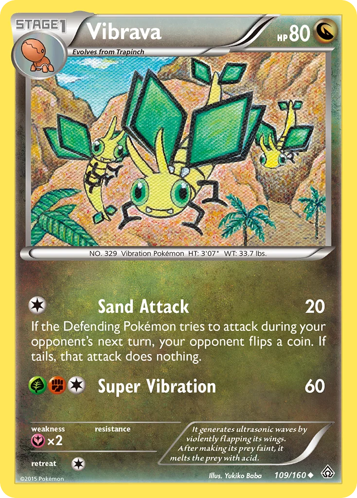 Vibrava Pokemon card