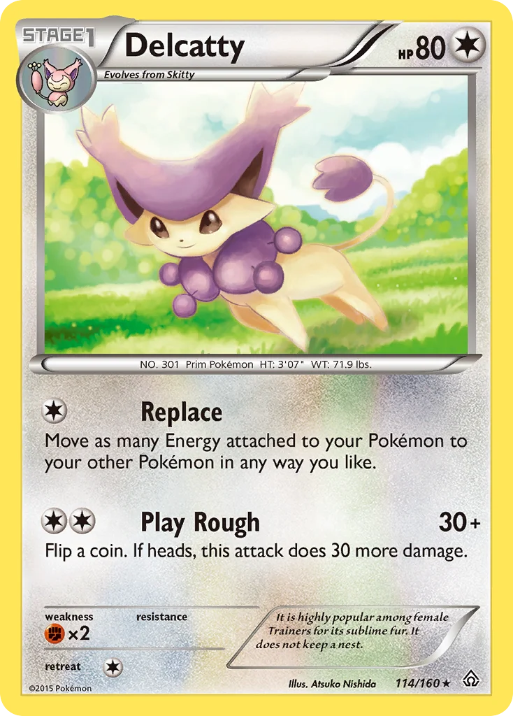 Delcatty Pokemon card