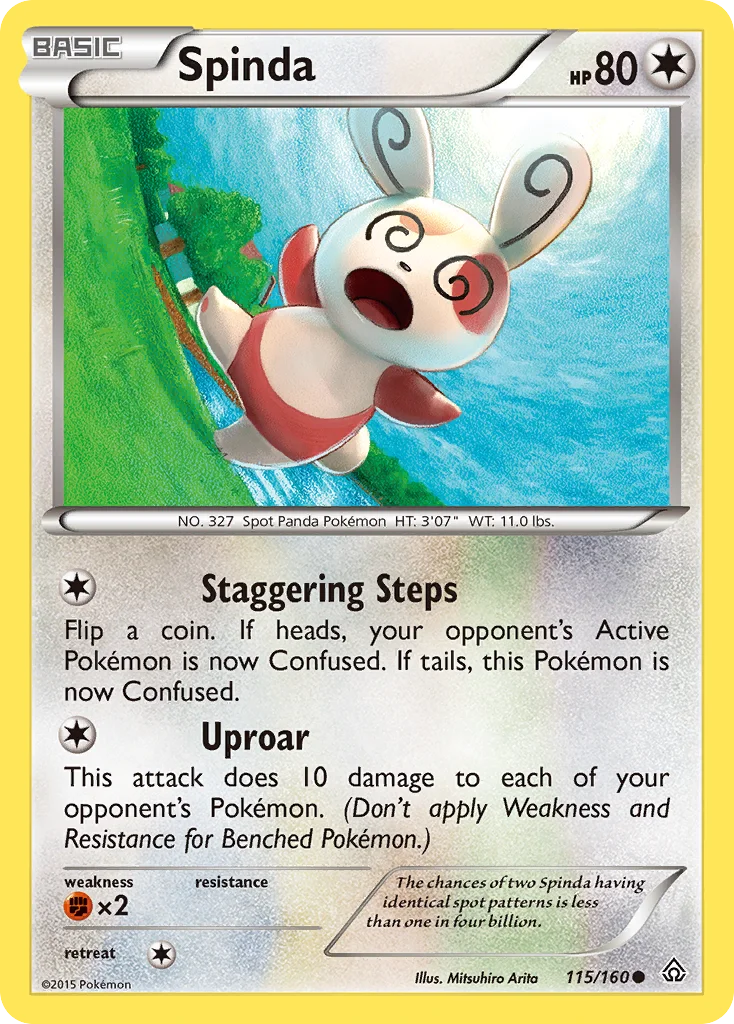 Spinda Pokemon card