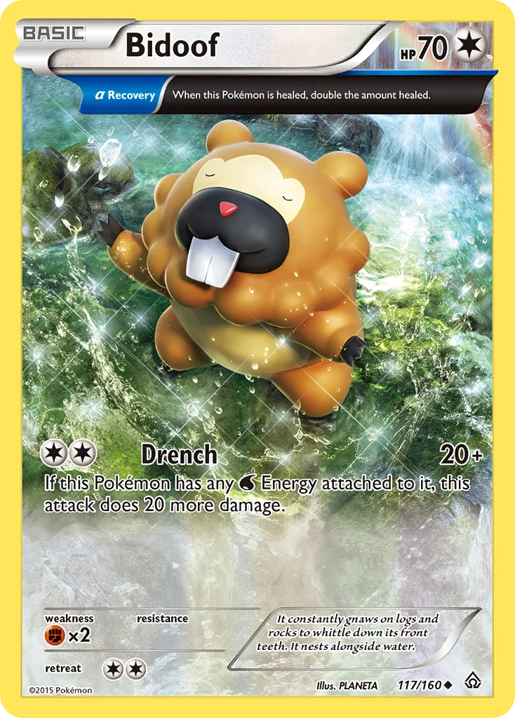 Bidoof Pokemon card