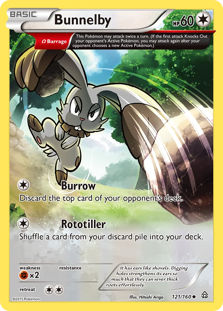 Bunnelby Pokemon card
