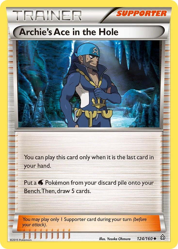 Archie's Ace in the Hole Pokemon card