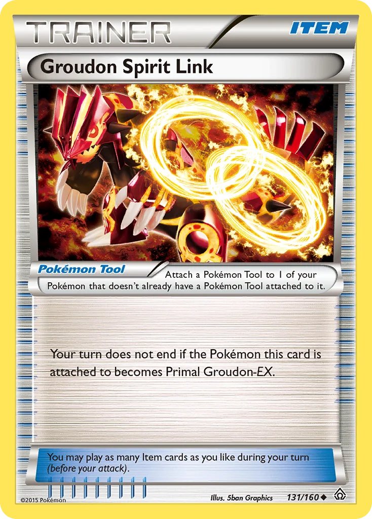 Groudon Spirit Link Pokemon card