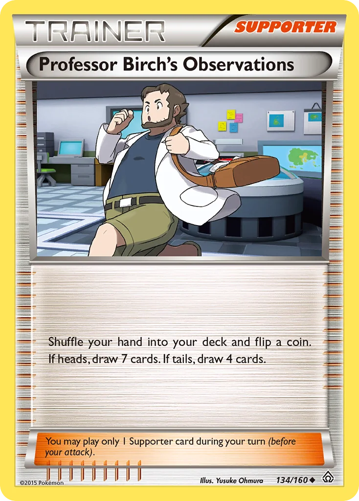 Professor Birch's Observations Pokemon card