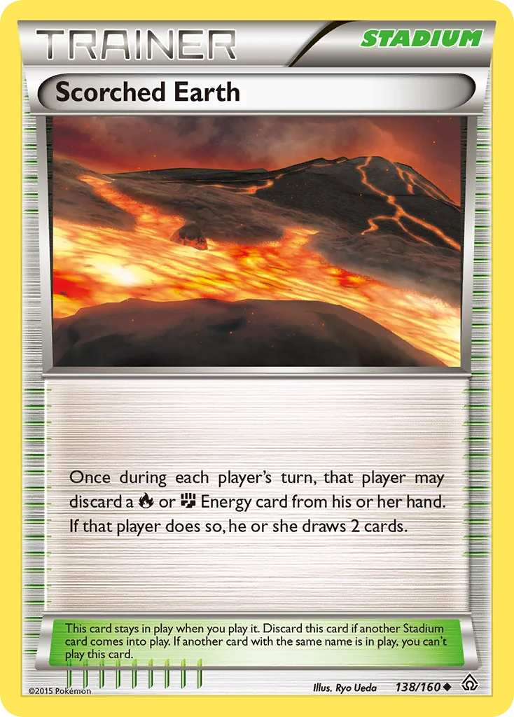 Scorched Earth Pokemon card