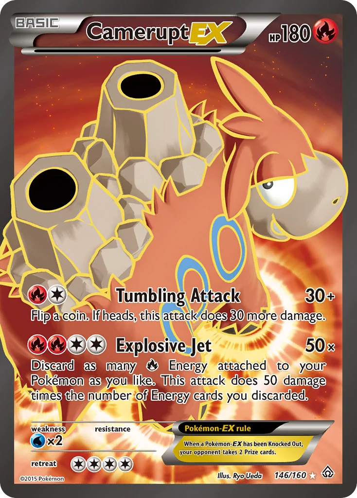 Camerupt-EX Pokemon card