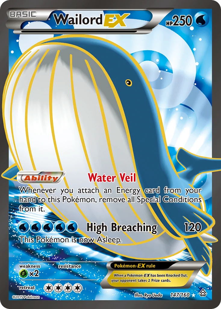 Wailord-EX Pokemon card