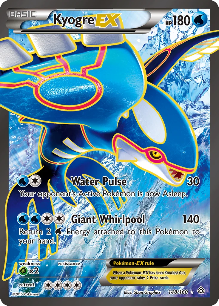 Kyogre-EX Pokemon card