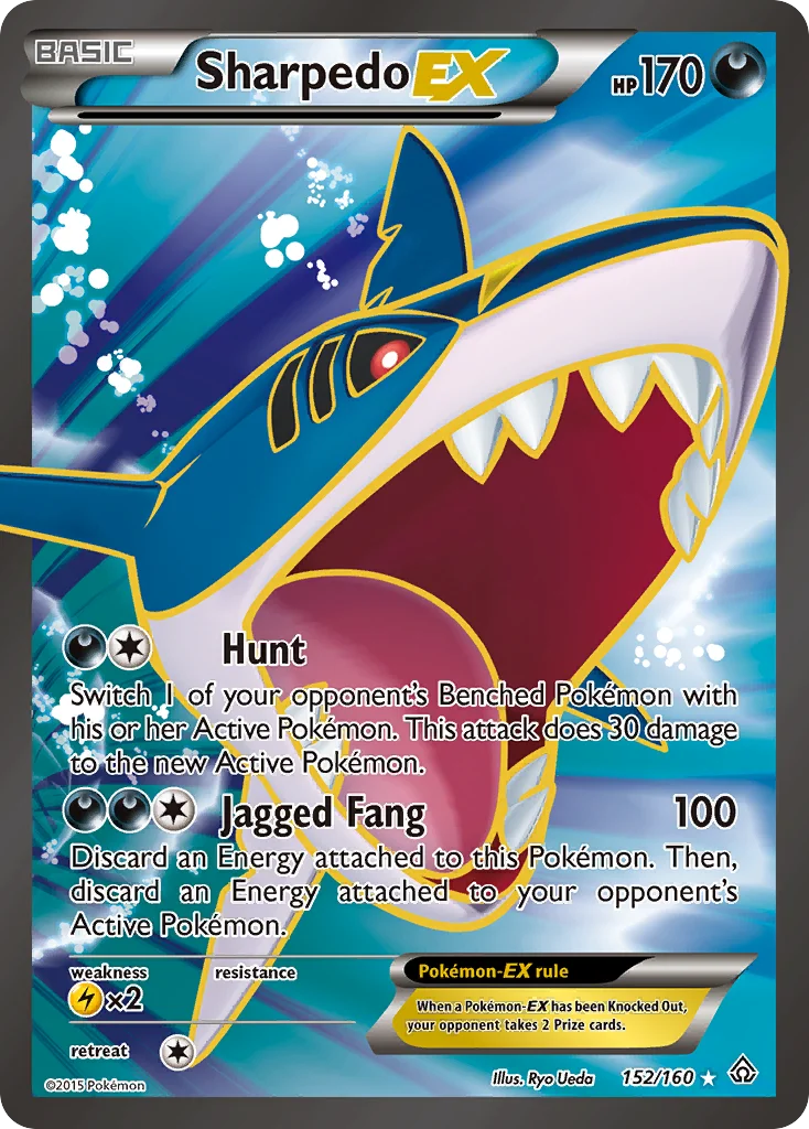 Sharpedo-EX Pokemon card