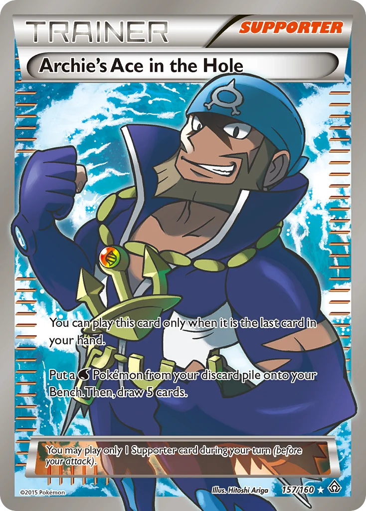 Archie's Ace in the Hole Pokemon card