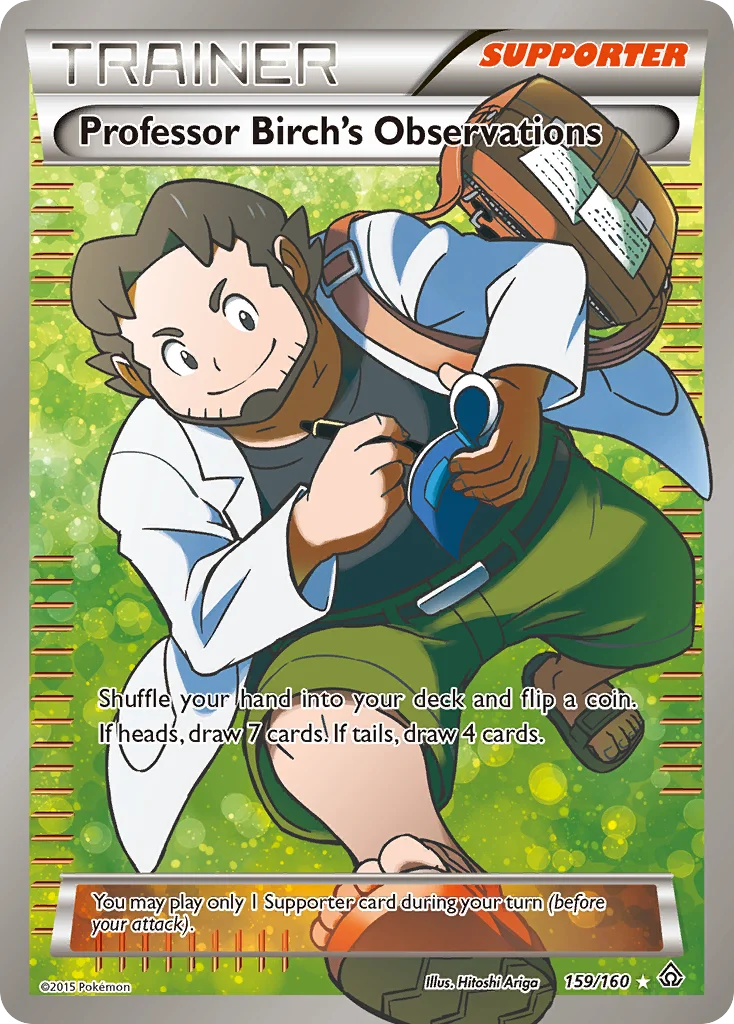 Professor Birch's Observations Pokemon card