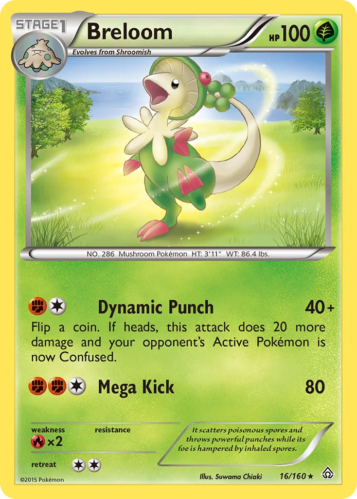 Breloom Pokemon card