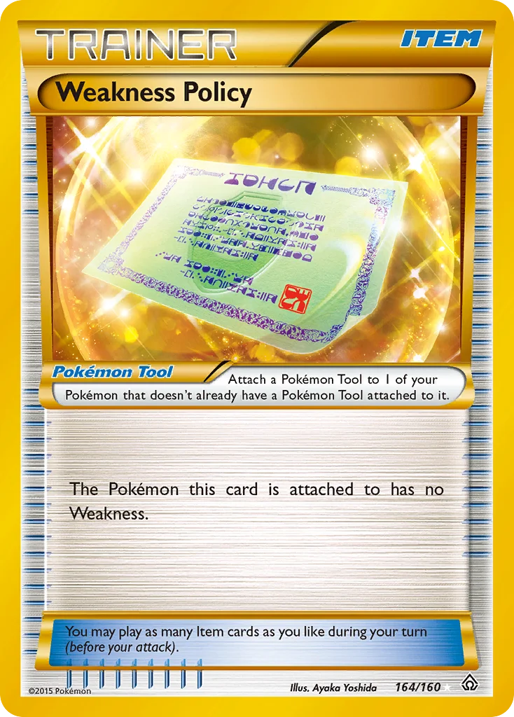 Weakness Policy Pokemon card