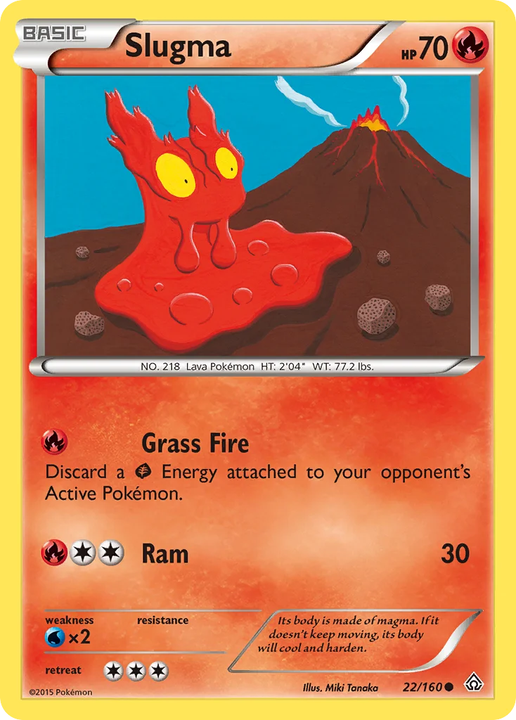 Slugma Pokemon card