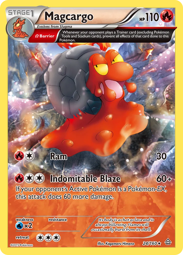 Magcargo Pokemon card