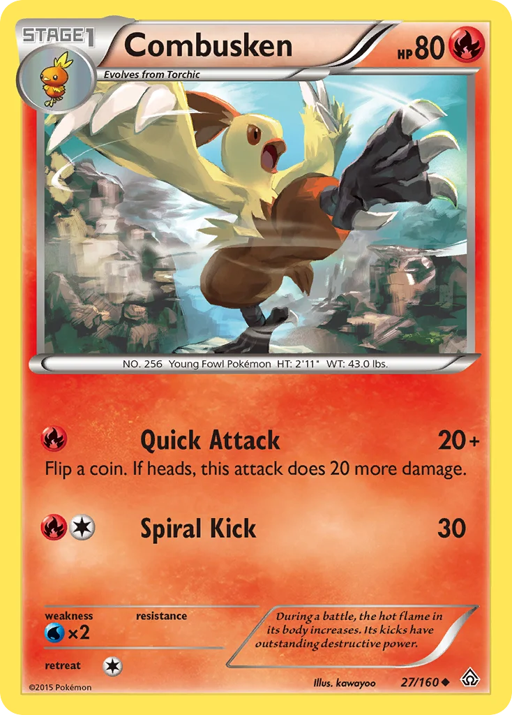 Combusken Pokemon card