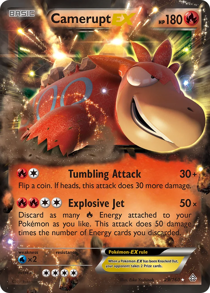 Camerupt-EX Pokemon card