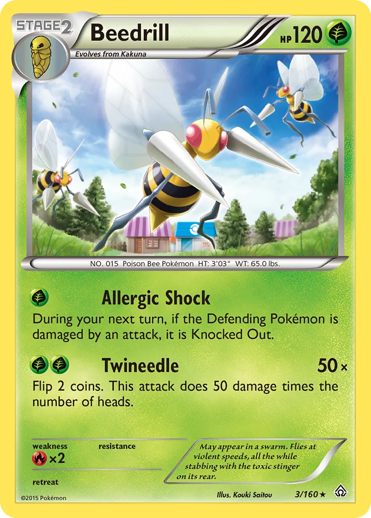 Beedrill Pokemon card
