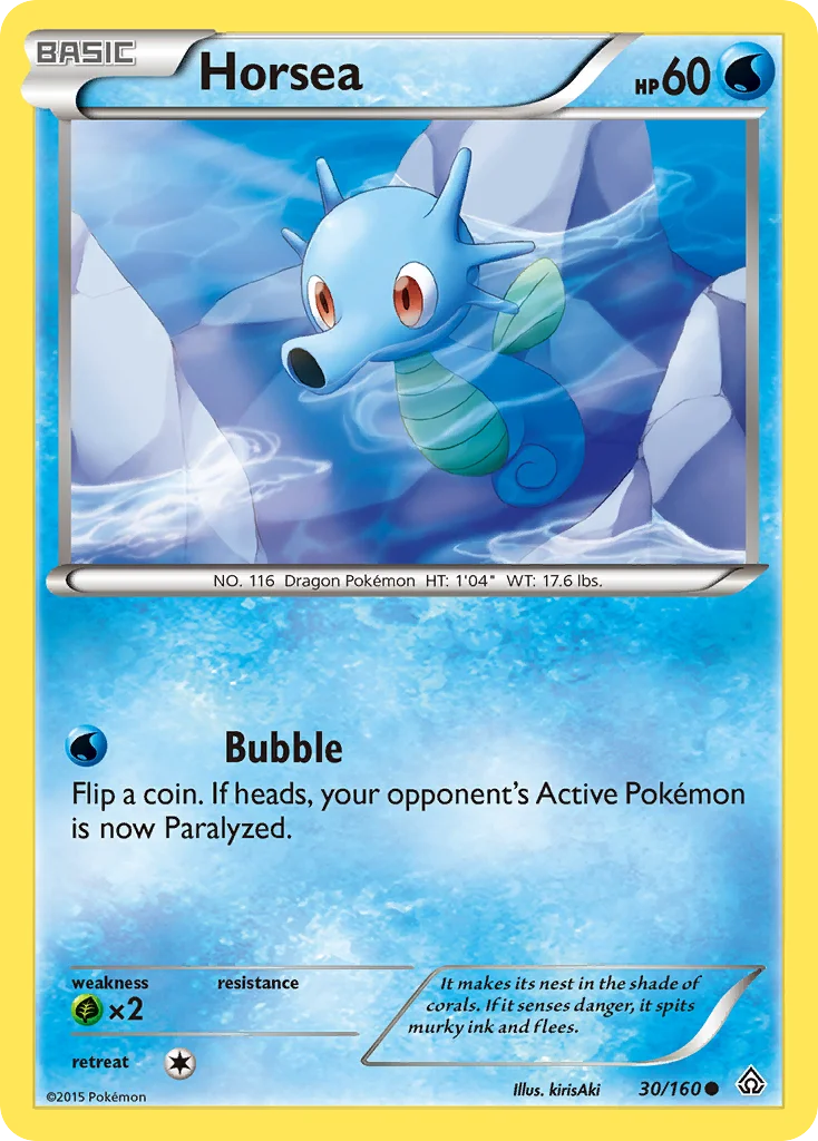 Horsea Pokemon card