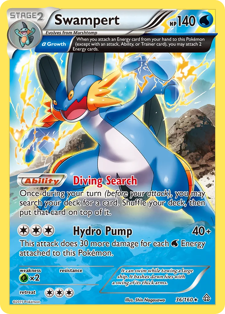 Swampert Pokemon card