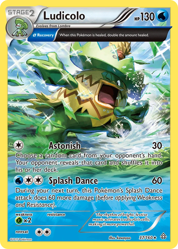 Ludicolo Pokemon card