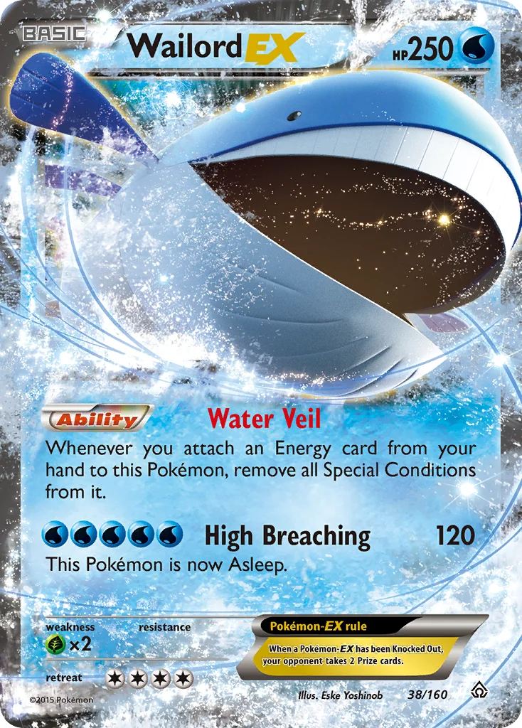 Wailord-EX Pokemon card