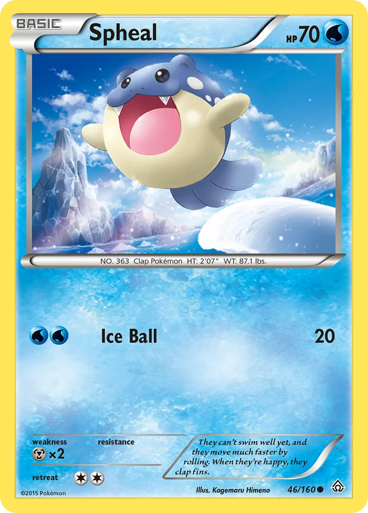 Spheal Pokemon card