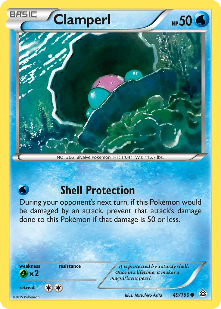 Clamperl Pokemon card