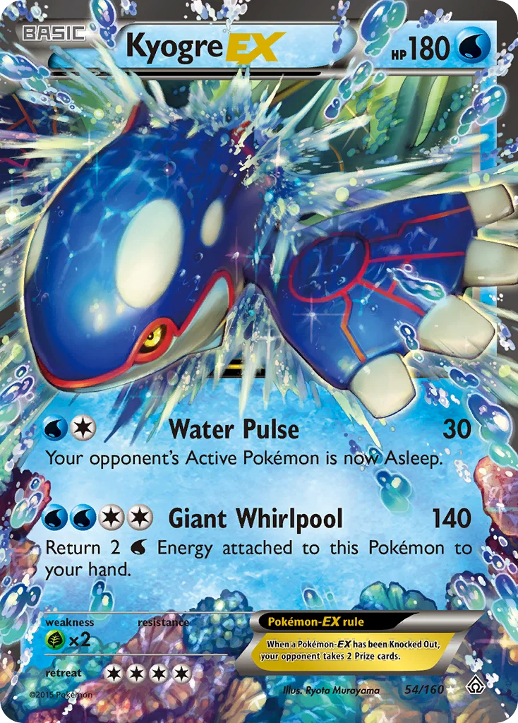 Kyogre-EX Pokemon card