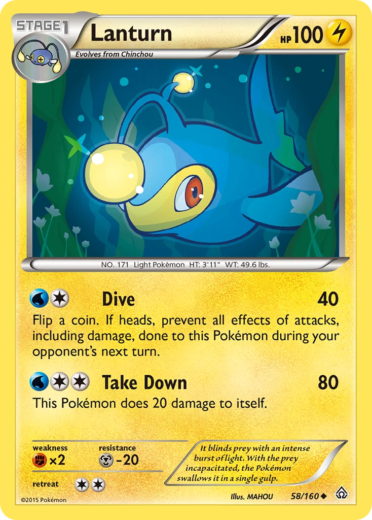 Lanturn Pokemon card