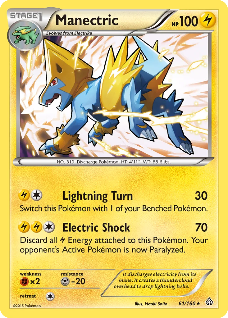 Manectric Pokemon card