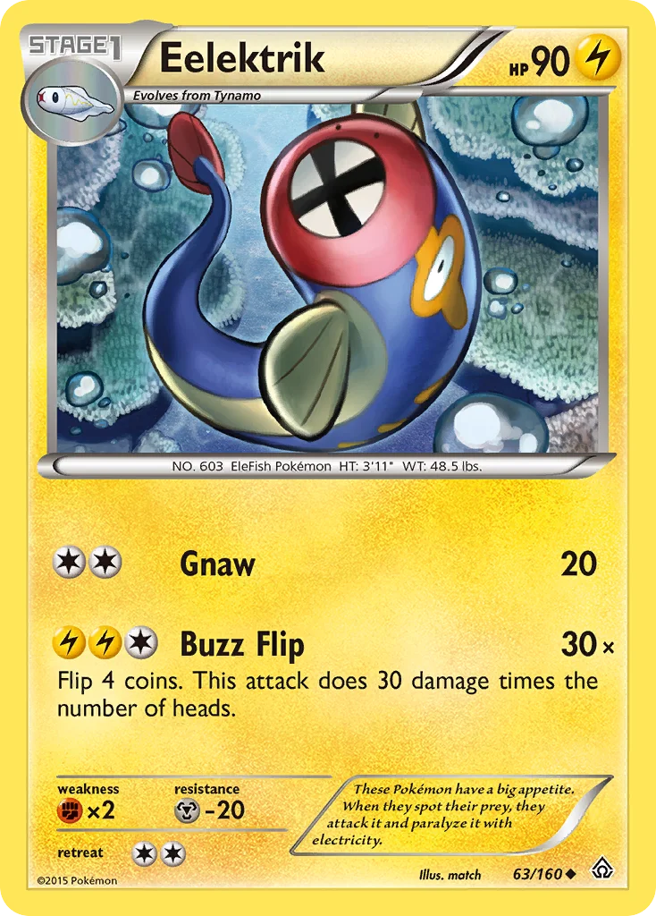 Eelektrik Pokemon card