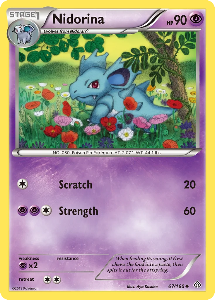 Nidorina Pokemon card