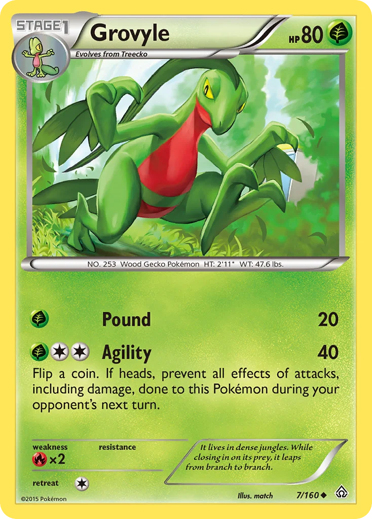 Grovyle Pokemon card