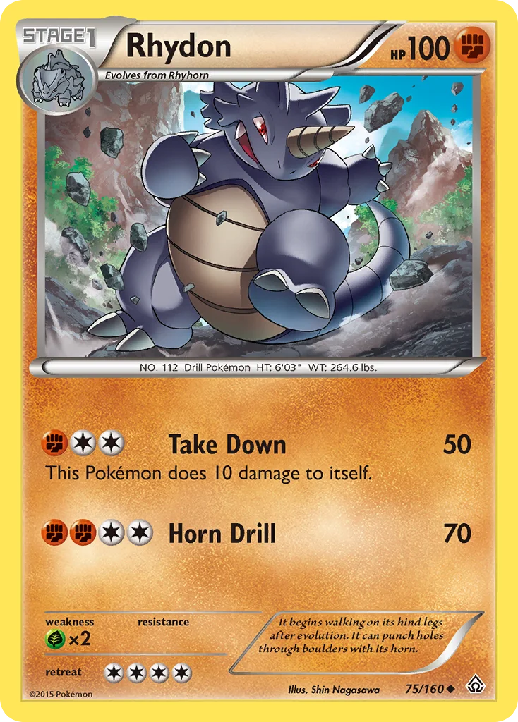 Rhydon Pokemon card