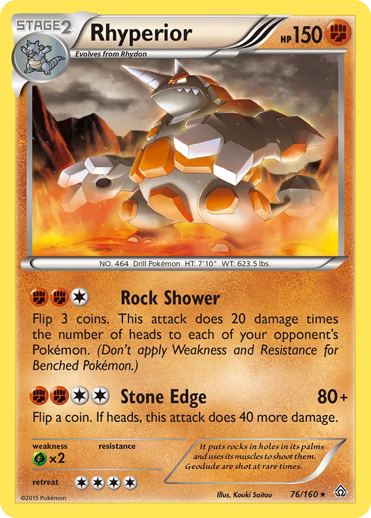 Rhyperior Pokemon card