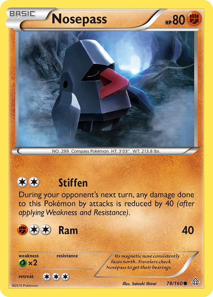 Nosepass Pokemon card