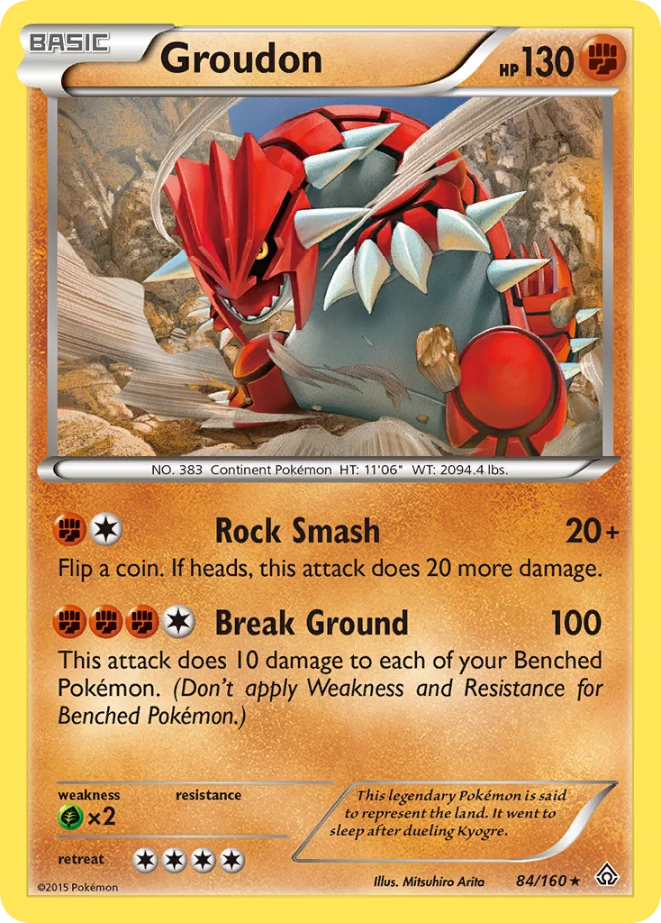 Groudon Pokemon card