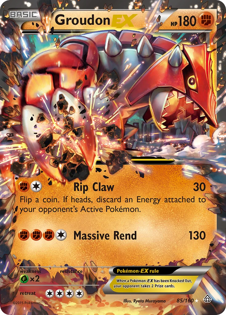 Groudon-EX Pokemon card