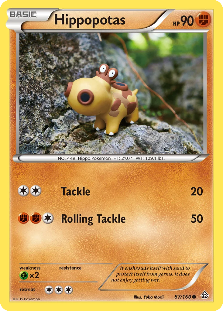 Hippopotas Pokemon card